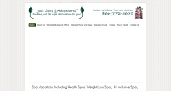 Desktop Screenshot of justspasandadventures.com